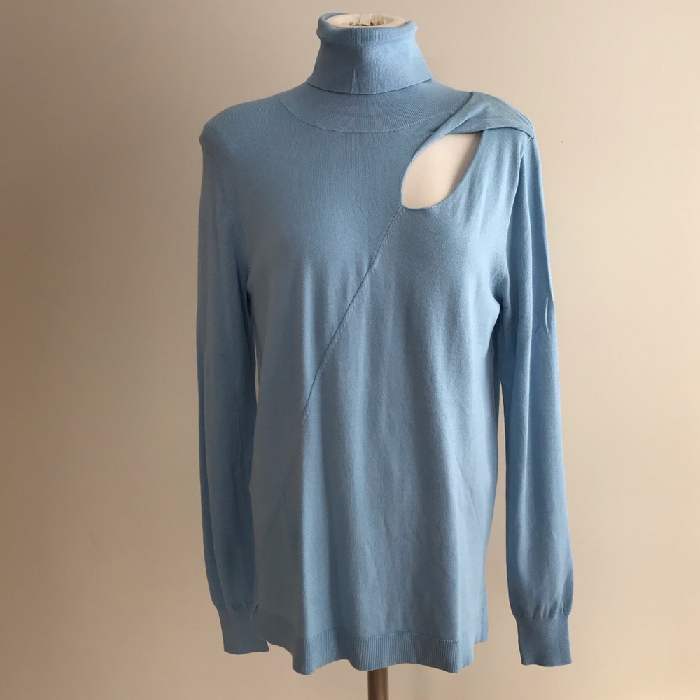 525 America turtle neck with front cut out sweater